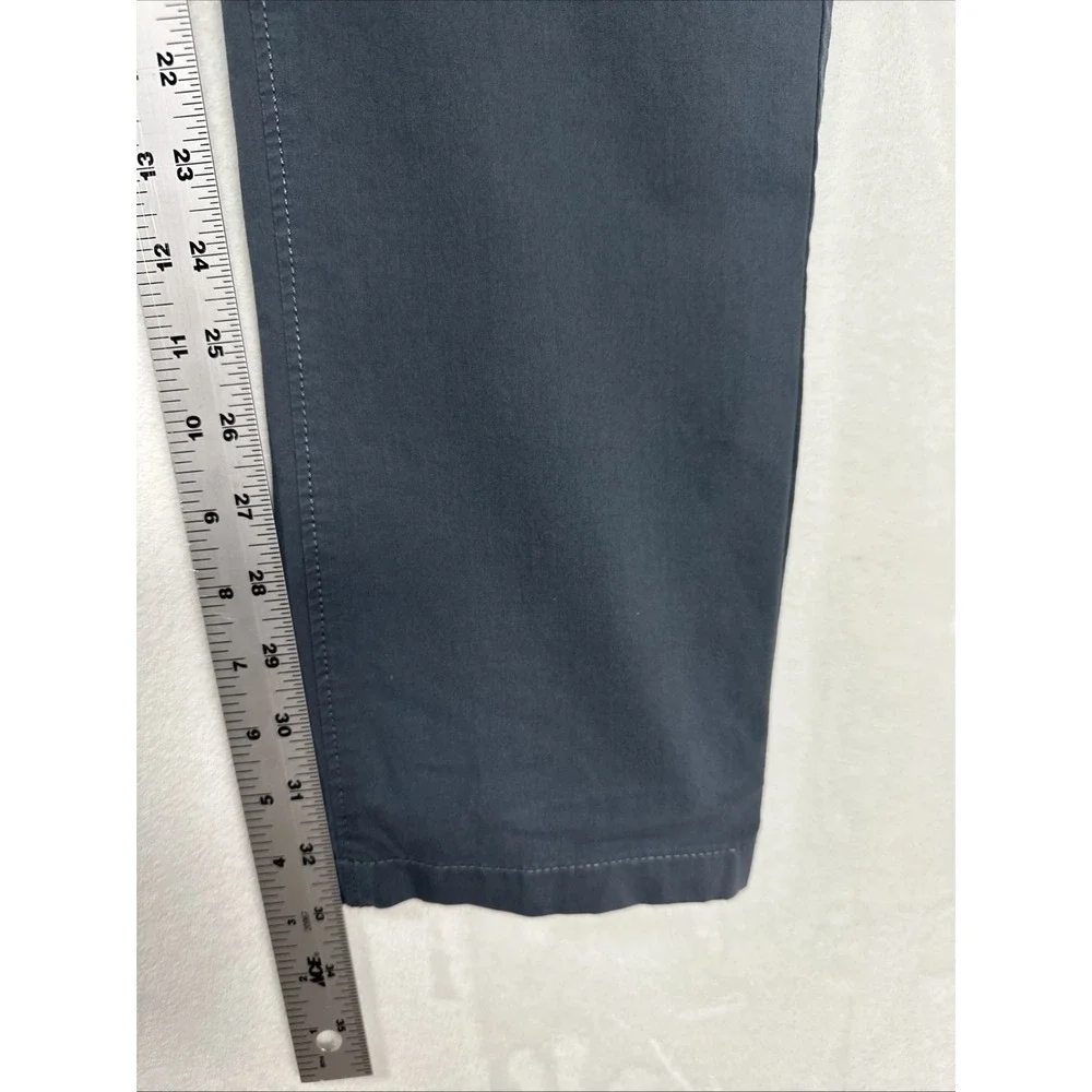J.CREW 484 Slim Fit Tech Pant Chino Mens Sz 32x34 Gray Blue Cool Dry City Sporty